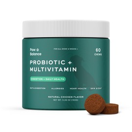 Paw Balance Dog Probiotic and Multivitamin Chews