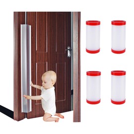 4 PCS Door Jam Shield Finger Pinch Guard for Baby Proofing, Kids, Door Pinch Guard, Cover Pinch Guard for 90 & 180 Degree Doors Frame & Baby Gate. 47.2" H, 6.7" W. 2 Pieces Set | Junesisters (4)