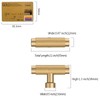 Coinkoly 10 Pack Champagne Knurled Cabinet Knobs for Dresser Champagne