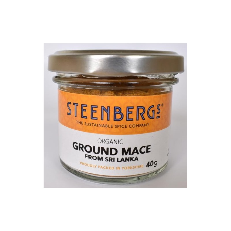 Steenbergs Organic Ground Mace Powder Standard Jar - 40g