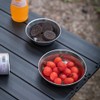 8pcs Stainless Steel Plates and Bowls Set Camping Dinner Dish