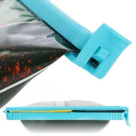 com-four® Plastic Sealing Clips - Sealing Clips in Various Sizes and Colours - Freezer Bag Clip
