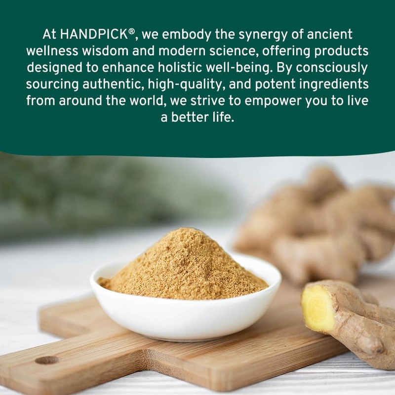 HANDPICK Ginger Powder (14oz/397g) No Additives, No Preservatives, No Fillers