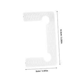 LALAFINA 40pcs Slip Glass Door Hinge Pad Replacement Gasket for Bathroom Durable Rubber Glass Hinge Accessory for Enhanced Safety and Performance