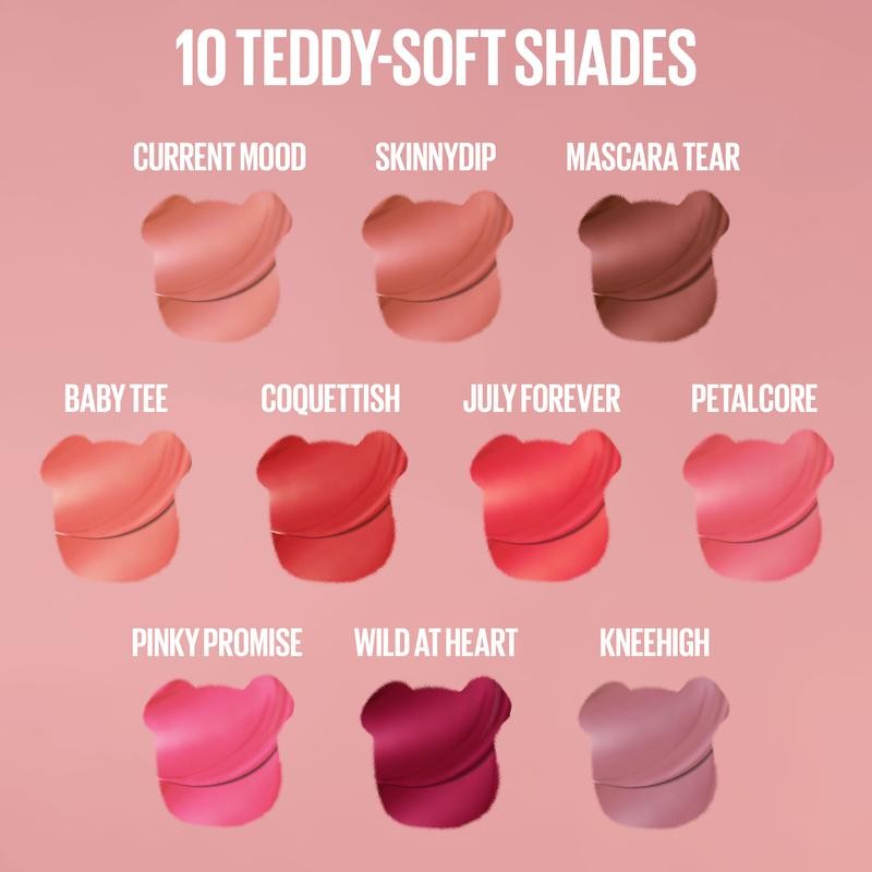 Super Stay Teddy Tint, Matte Lipstick, Maybelline:_Coquettish