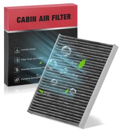 BDFHYK Cabin Air Filter with Activated Carbon Compatible with Jeep Wrangler 2018 2019 2020 2021 2022 2023, Gladiator 2020 2021, Replace# CF12450, 68301863AA