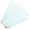 12Pcs Art Paint Brushes Drawing Fan Shaped Artist Brush Long