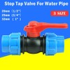 MACHSWON 2 PCS 25mm Stop Tap Valve Connector for HDPE