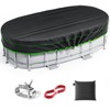 7x10 Ft Oval Pool Cover - Heavy Duty Solar Rectangular