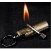 Jobon Waterproof match striker lighter key chain,Survival Tool Oil Flame