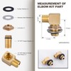 2PCS Installation Kit Commercial Faucet, iVIGA Wall Mounting Faucets Installation