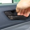 Unbranded Carbon fiber ABS Inner Door Open Handle Cover Trim
