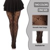 FveVqe 2Pcs White Lace Tights, Patterned Tights For Weddings &