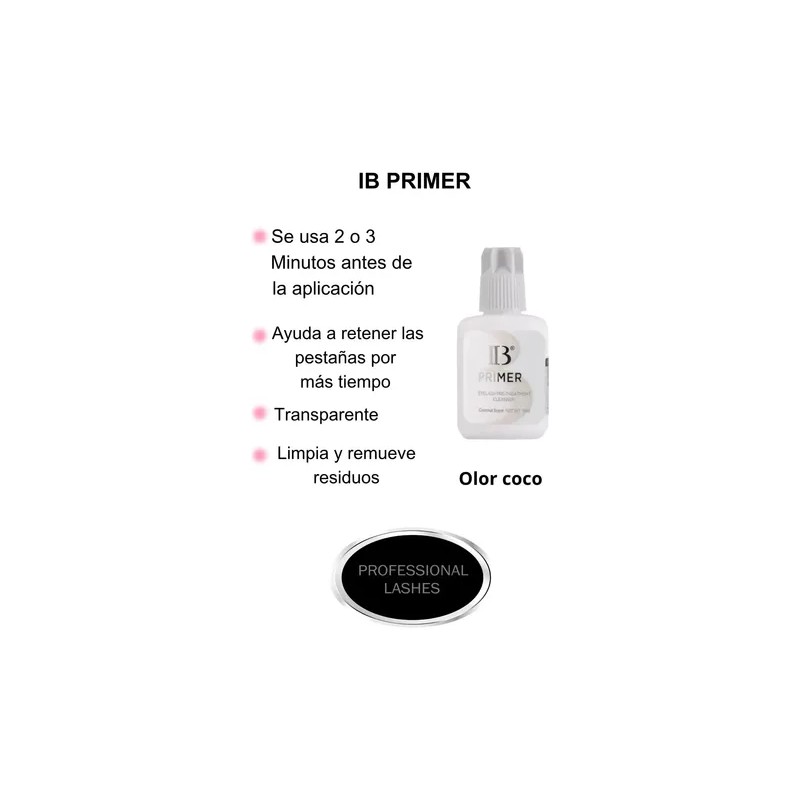 Primer Ib Olor A Coco Para Extensiones De Pestañas Mink