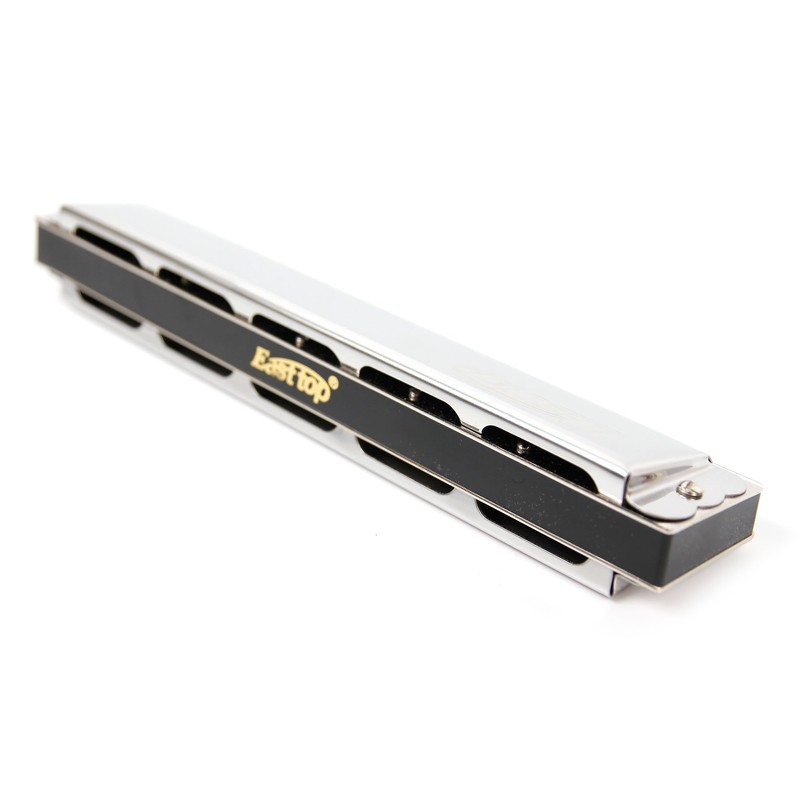 Premium Silver 24 Hole Harmonica With 48 Reeds Key of