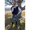 UT Kilts Modern Style Kilt Jacket and Vest Men's Black