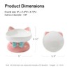 Ceramic Elevated Cat Bowl, Blue Anti Vomiting & Spine Protect,