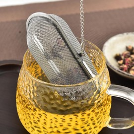 Weenwill Tea Filters,Stainless Steel Spice Strainer Tea strainers Sieve Ball Teapots Fine Mesh Tea Filter with Chain for Loose Tea,Herbal Tea
