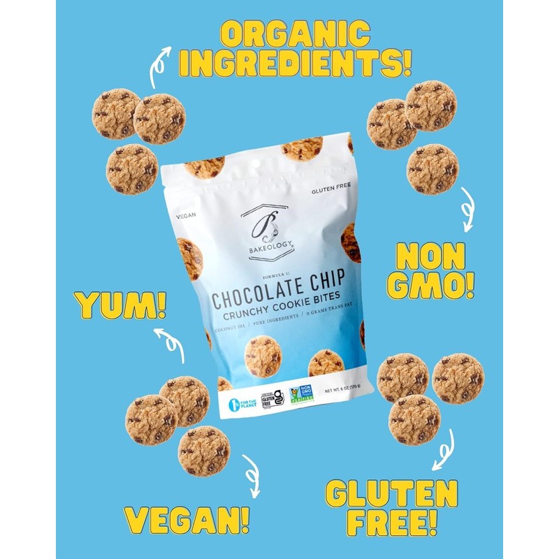 Bakeology Chocolate Chip Gluten Free Cookies 5 OZ