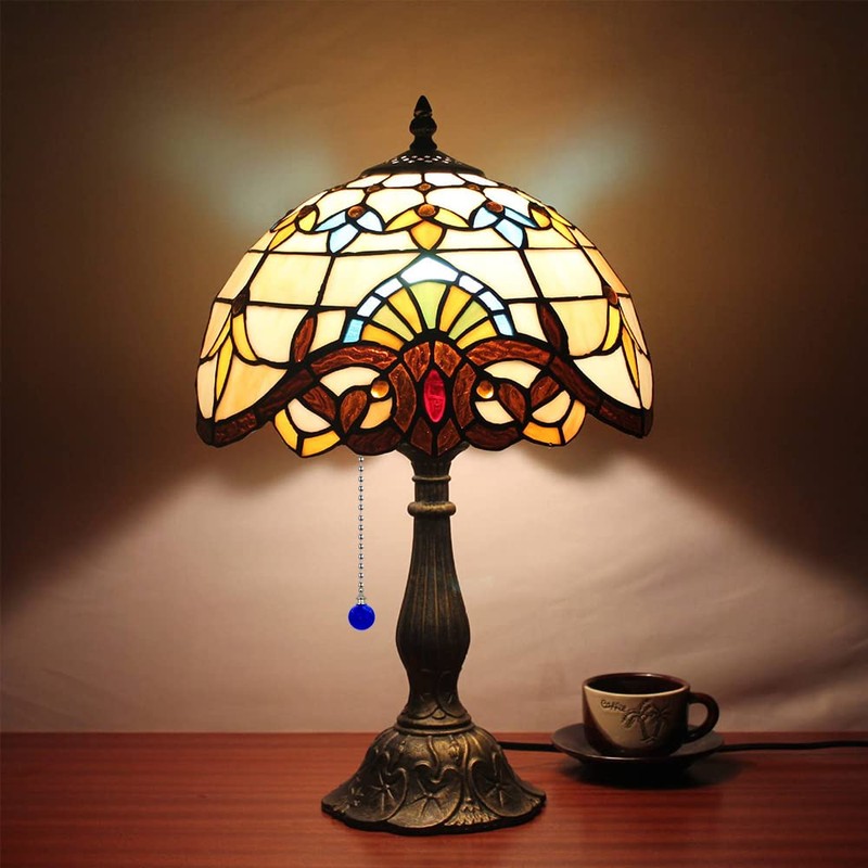 Dotlite 2Pack Glass Ceiling Fan Pull Chain, 12 Inches Decorative