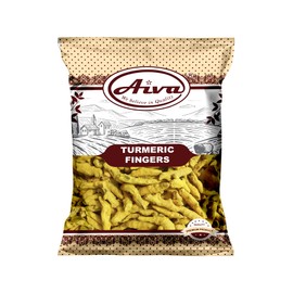 AIVA Dry Turmeric Roots | Fingers | Whole roots - 7 Ounce (200gm)
