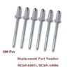 100Pcs Silver Door Reveal Molding Rivet compatible with Toyota Camry,Lexus