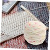 jojofuny 2 Rolls Multi Color Supple Crocheting Yarn Soft Worsted