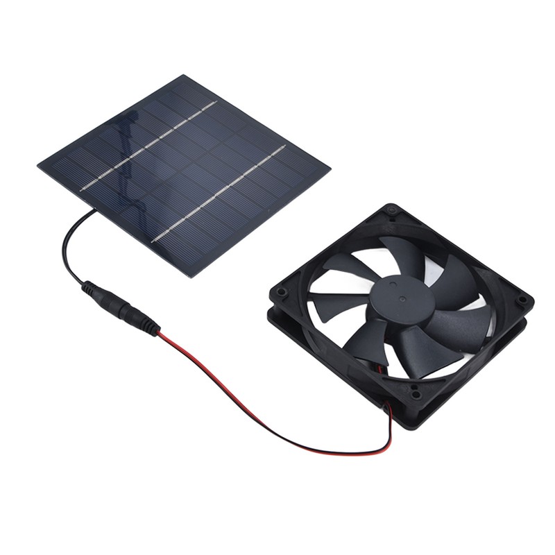 Solar Powered Exhaust Fan 10W Single Fan Waterproof Solar Panel