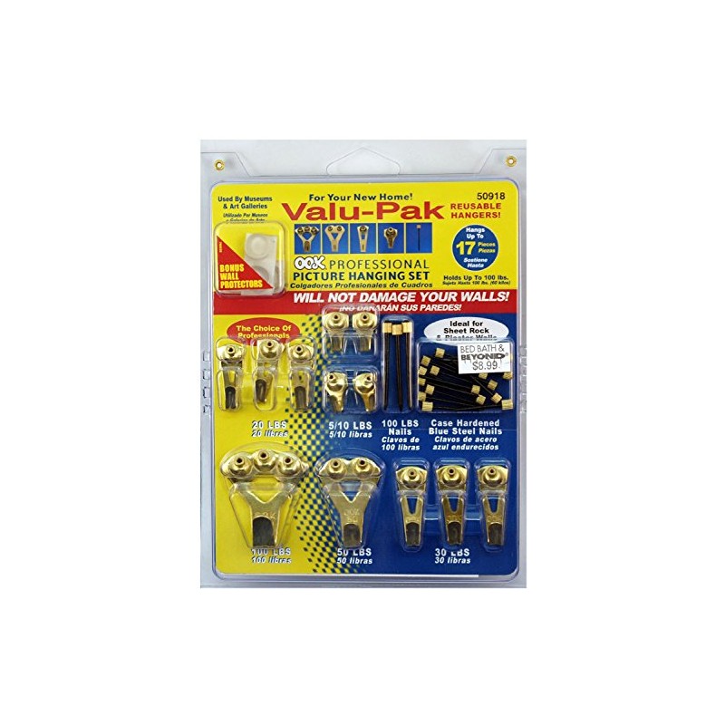 OOK 50918 Professional Picture Hanging Value Pieces Kit (2 Pack)