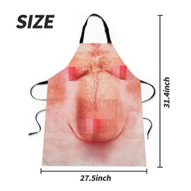 QMKHDT 1-Pack Adjustable Kitchen Cooking Aprons for Men & Women, Water & Oil Resistant, Ideal for Cooking, Baking, Grilling, and Chef Use