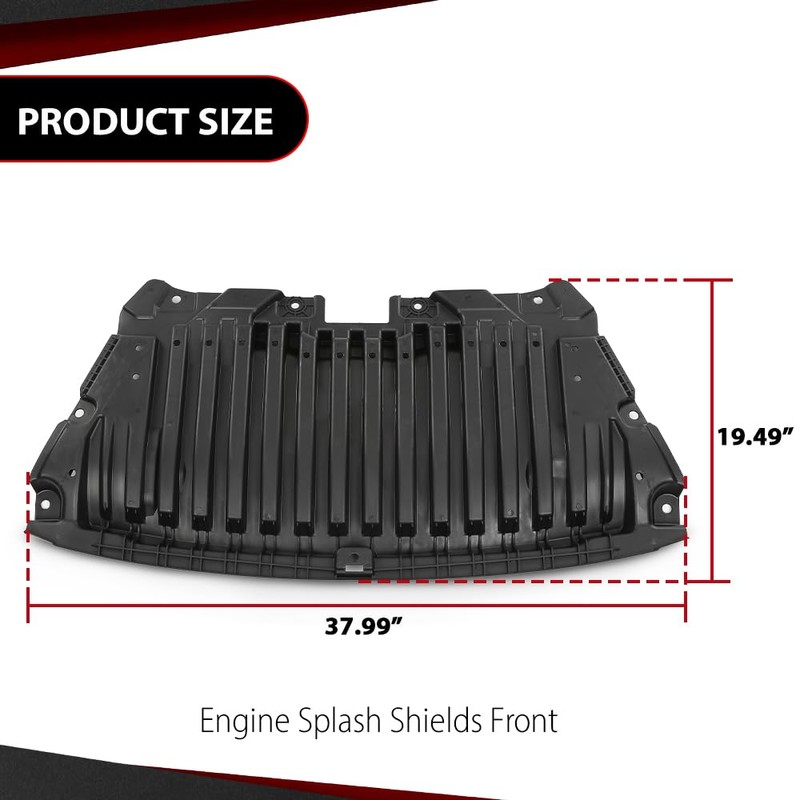 CROSSDESIGN Engine Splash Shield Front Under Cover Compatible with Benz