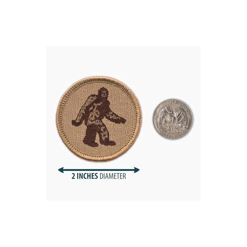 Bigfoot Patrol Patch - 2" Diameter Round Embroidered Patch (Iron-on)