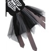 yolsun Girl Glow In The Dark Skeleton Costume,Girl's Skeleton Dress(Black,6-8Years)