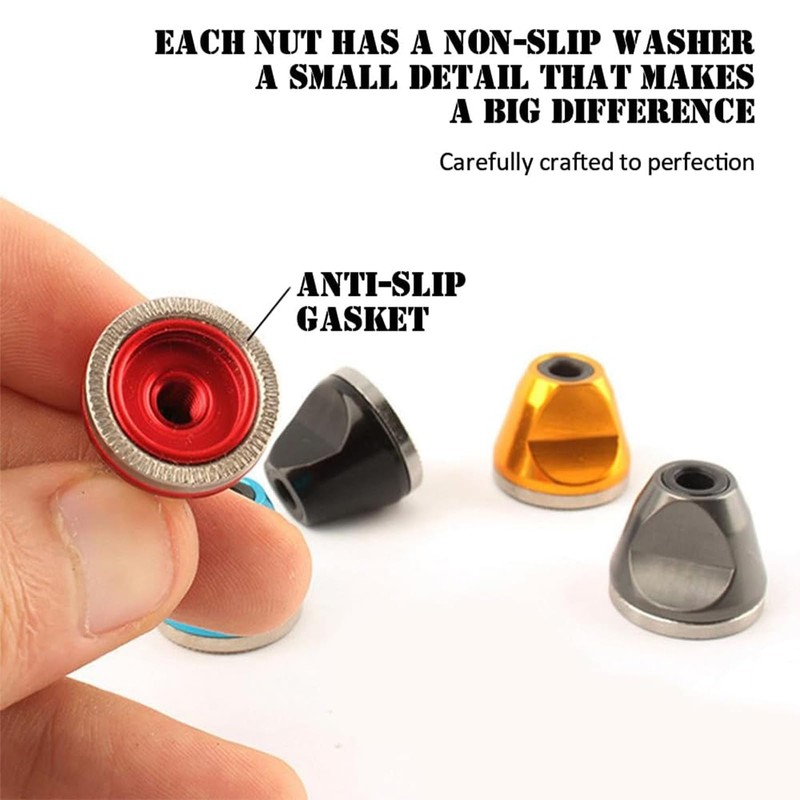 2Pcs Bicycle Quick Release Lever Nut Bike Wheel Hub Axle