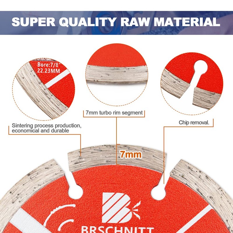 BRSCHNITT Diamond Cutting Disc 1 Pack / 4 Pieces 105