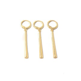 Zoro Earrings Roronoa Zoro Cosplay Earrings 3pcs Pin on Anime Earrings (gold-pin)