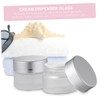 VICASKY 5G Frosted Glass Cream Jars 8-Pack Small Cosmetic Containers