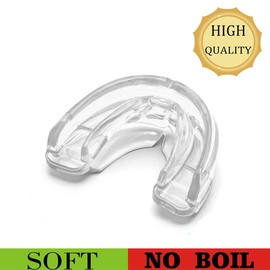 Youth Mouth Guard Football Sport Mouthguard for Braces, Premium Quality No Boiling Required，Suitable for Basketball, Wrestling, Taekwondo, Jujitsu and Karate (Colorless)