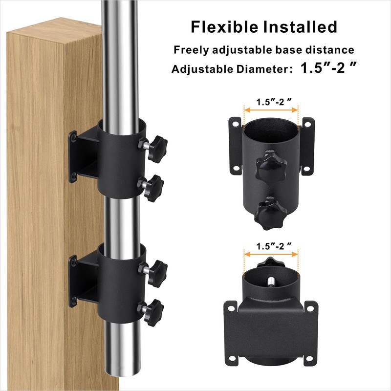Wdwlbsm 2PCS Patio Umbrella Holder Heavy Duty Outdoor Umbrella Stand