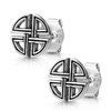 SO-203 Men's Earrings 925 Silver Celtic Knot