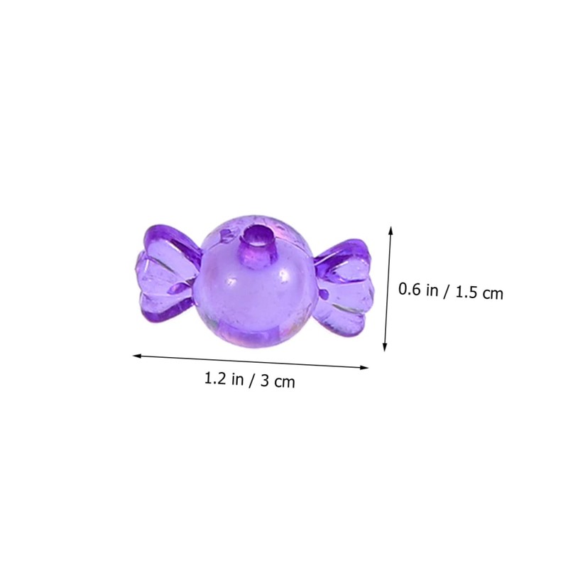 Tofficu 490g Acrylic Loose Beads Crystal Candy Shape DIY Beading