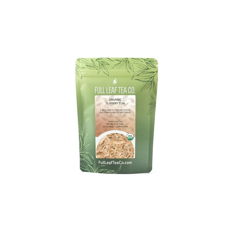 Organic Slippery Elm Loose Leaf Tea - 2oz Bag (Approx.