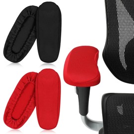 Lurrose Office Chair Armrest Pads 4pcs Gaming Chair Arm Rest Covers Stretchable Chair Seat Covers for Desk Chair