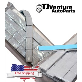 J&J 1 BOX 1 OZ GREY WHEEL WEIGHTS STICK-ON ADHESIVE TAPE 9 LBS 144 PIECES LEAD-FREE