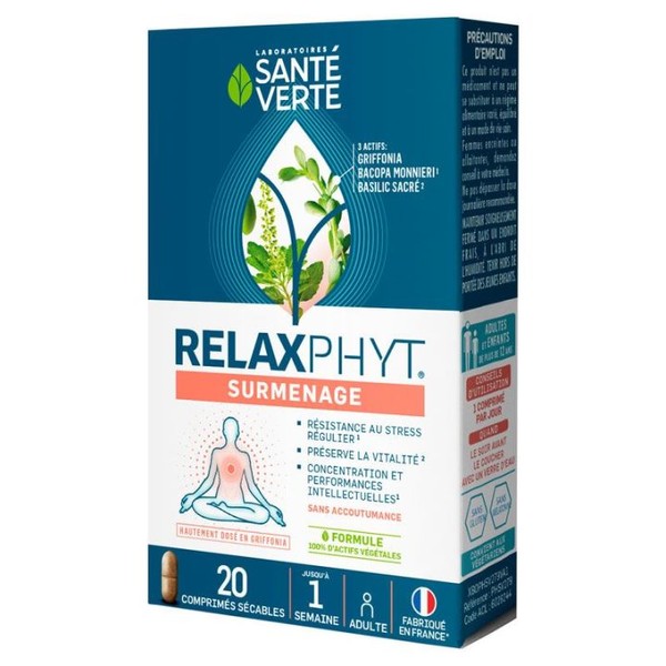 Santé Verte Relaxphyt Surmenage, 20 tablets