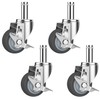 RILIDRI 3-Inch Caster for Wire Shelving Racks, Heavy Duty Scaffolding