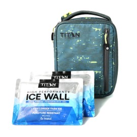 Titan Fridge Cold Upright Lunch Box With 2 250g Ice Walls®, Pixel Camo