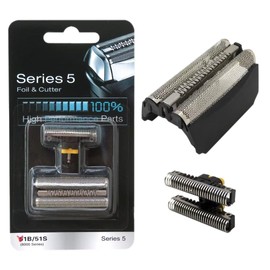 51B Electric Shaver Replacement Foil Head with Cutter Compatible for B-raun 5 Series 550s-3/550s-4/550cc/550cc-4/560/560s-3/560s-4/565cc/565cc-4/570s-4/570cc/570cc-3/570cc-4/590cc/590cc-3/590cc-4