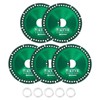 sourcing map 5pcs 4" Diamond Saw Blade, 20mm Arbor Cut