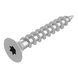 SECCARO Chipboard Screws 4 x 25 mm Galvanised Steel Wood Screw Fully Threaded TX/Hexalobular Pack of 250